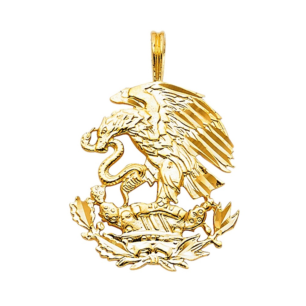 14K Yellow Gold  Eagle Pendant
